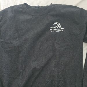 Outer Banks Charcoal Long Sleeve Tee